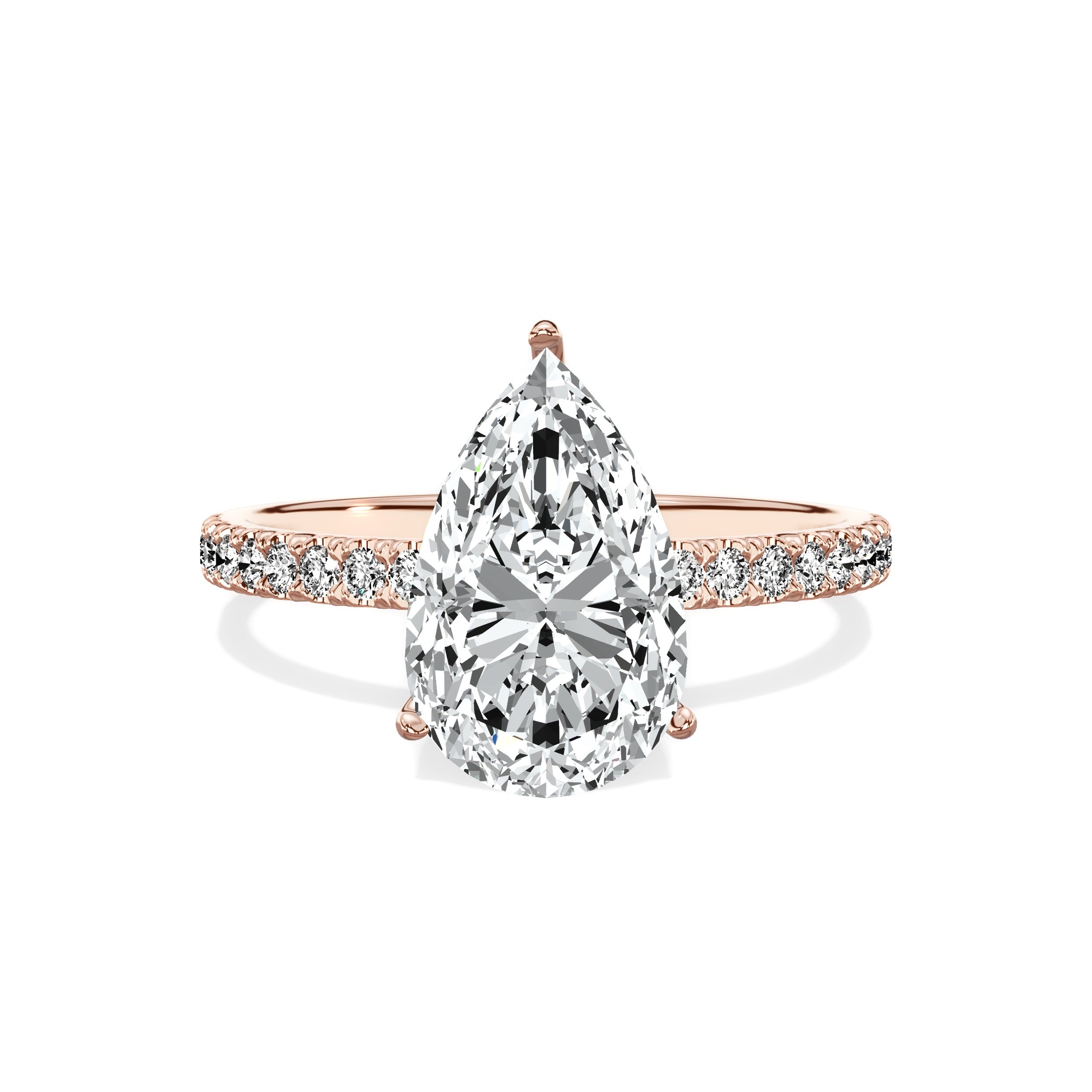 Alluring Hidden Halo Engagement Ring