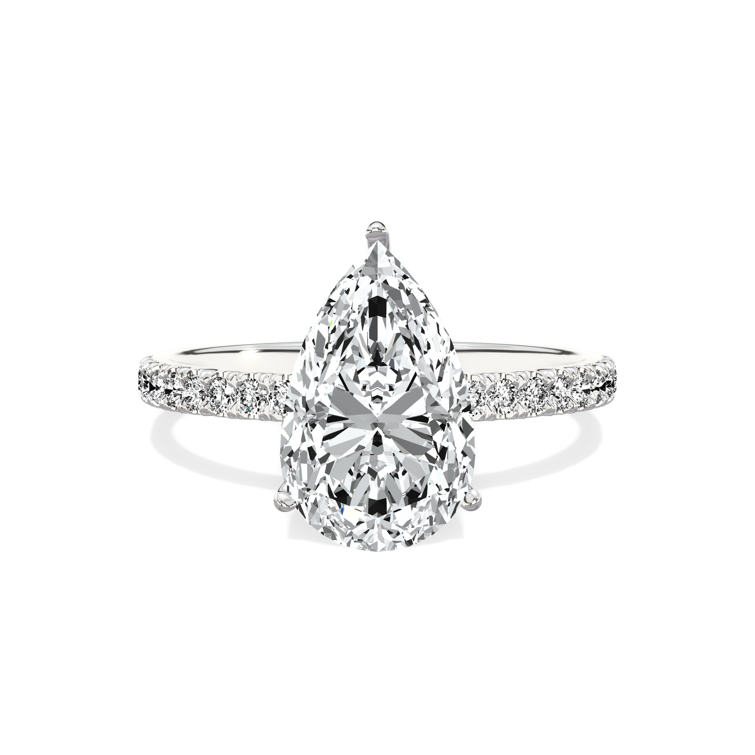Alluring Hidden Halo Engagement Ring