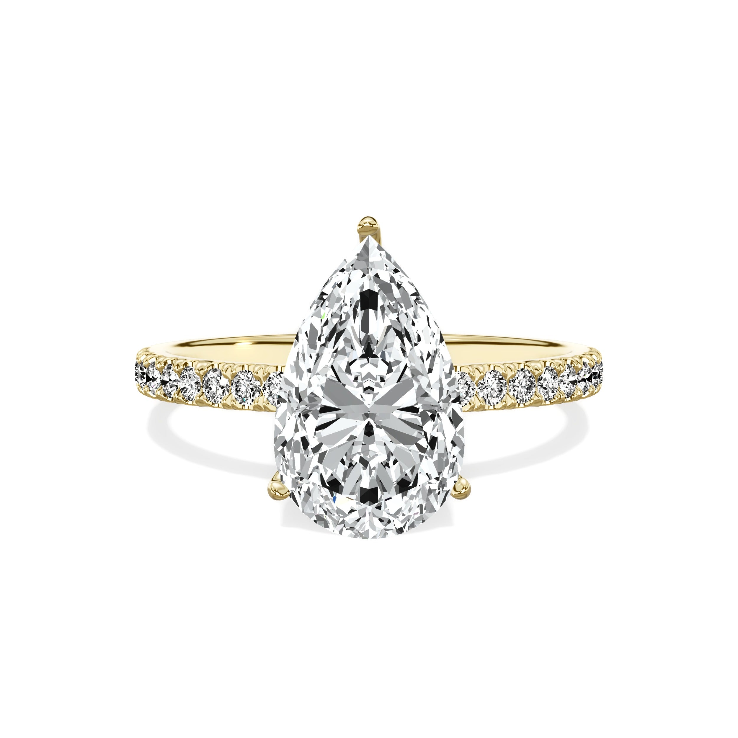 Alluring Hidden Halo Engagement Ring