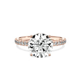 Alluring Hidden Halo Engagement Ring