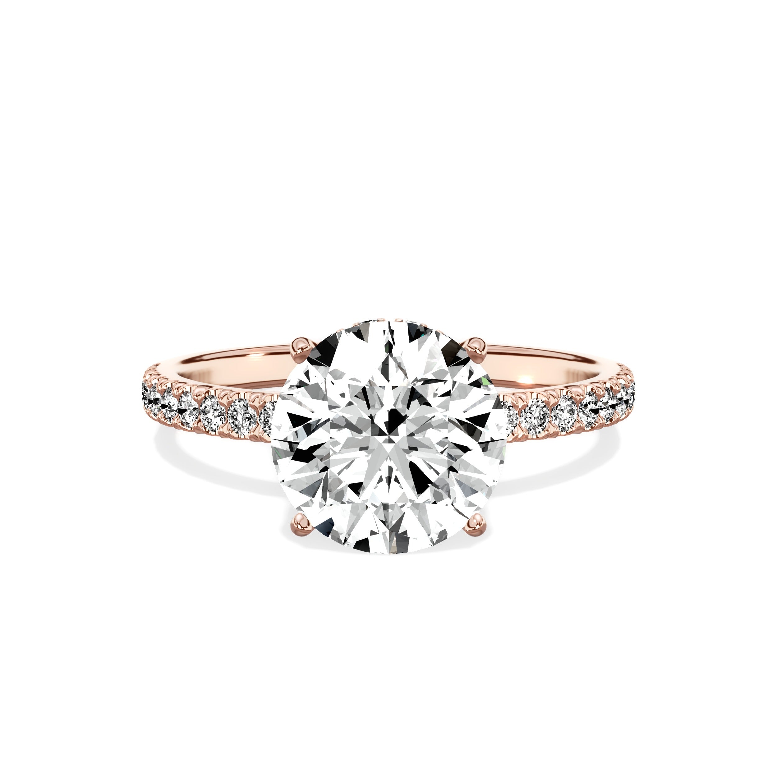 Alluring Hidden Halo Engagement Ring