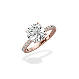 Alluring Hidden Halo Engagement Ring