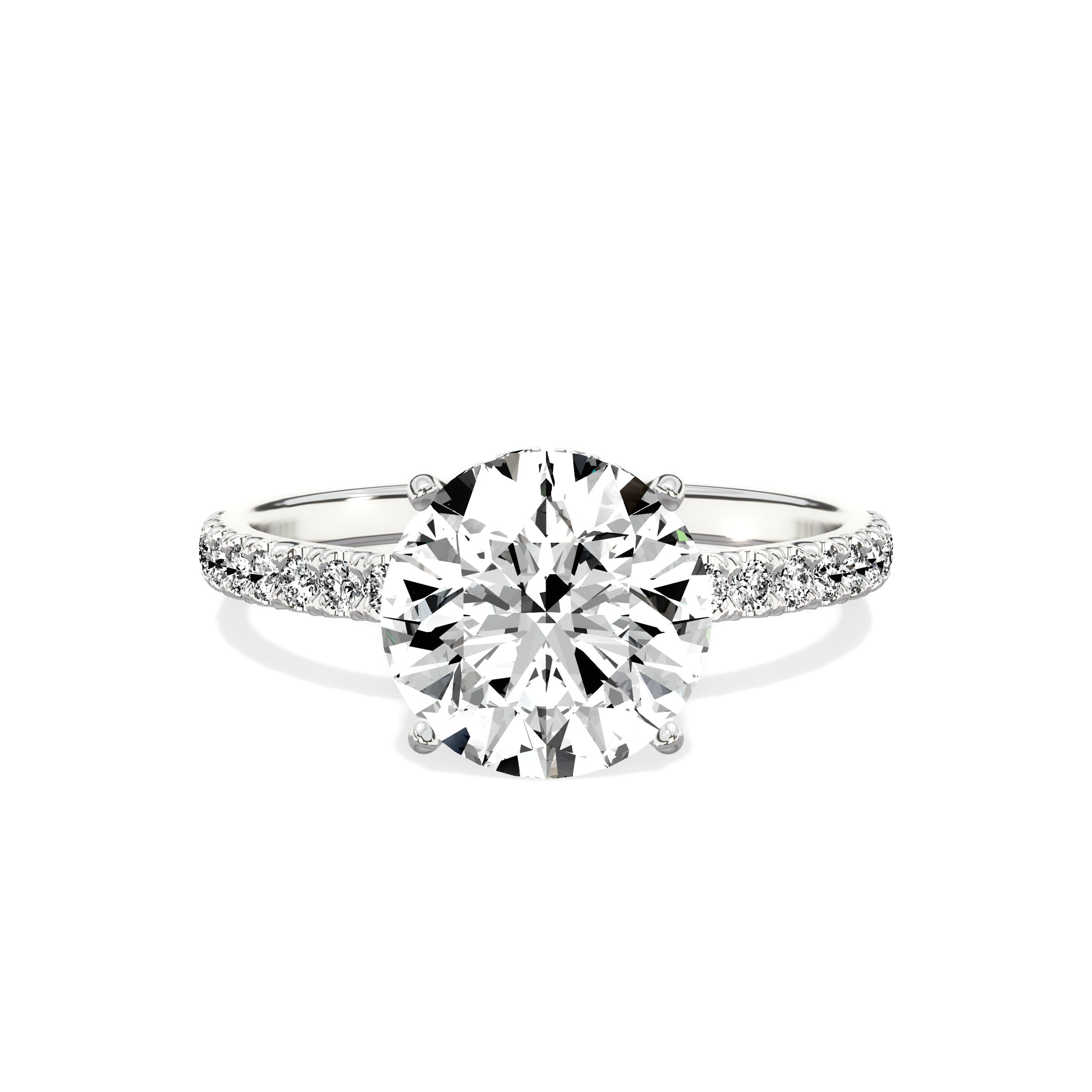Alluring Hidden Halo Engagement Ring