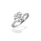 Alluring Hidden Halo Engagement Ring