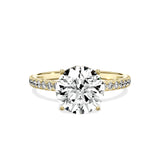 Alluring Hidden Halo Engagement Ring
