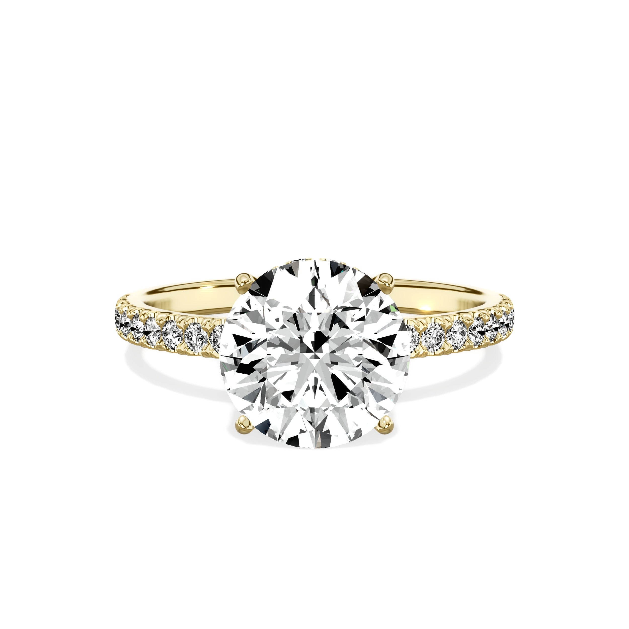 Alluring Hidden Halo Engagement Ring
