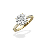 Alluring Hidden Halo Engagement Ring