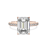 Alluring Hidden Halo Engagement Ring