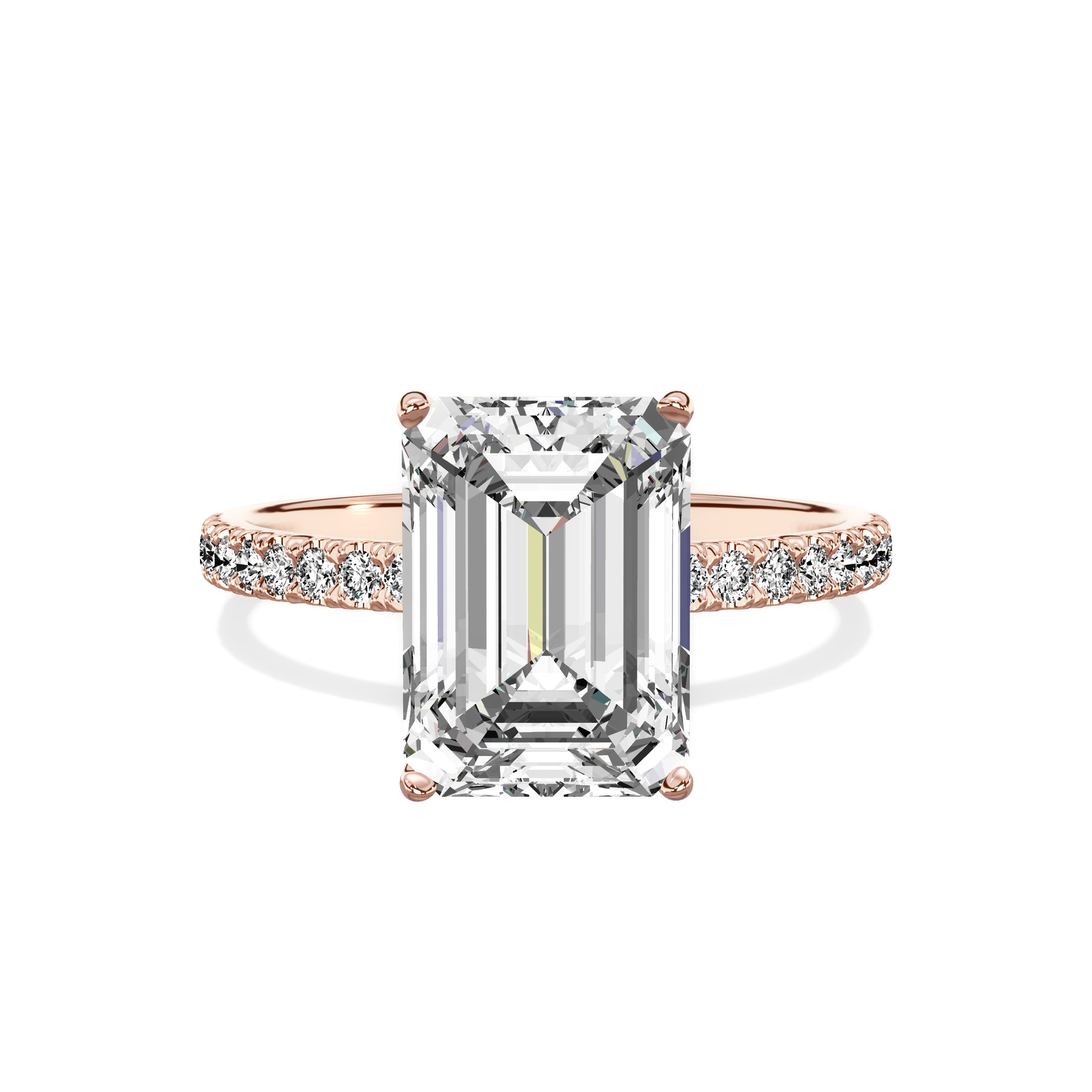 Alluring Hidden Halo Engagement Ring