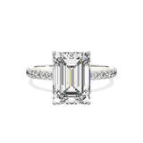 Alluring Hidden Halo Engagement Ring