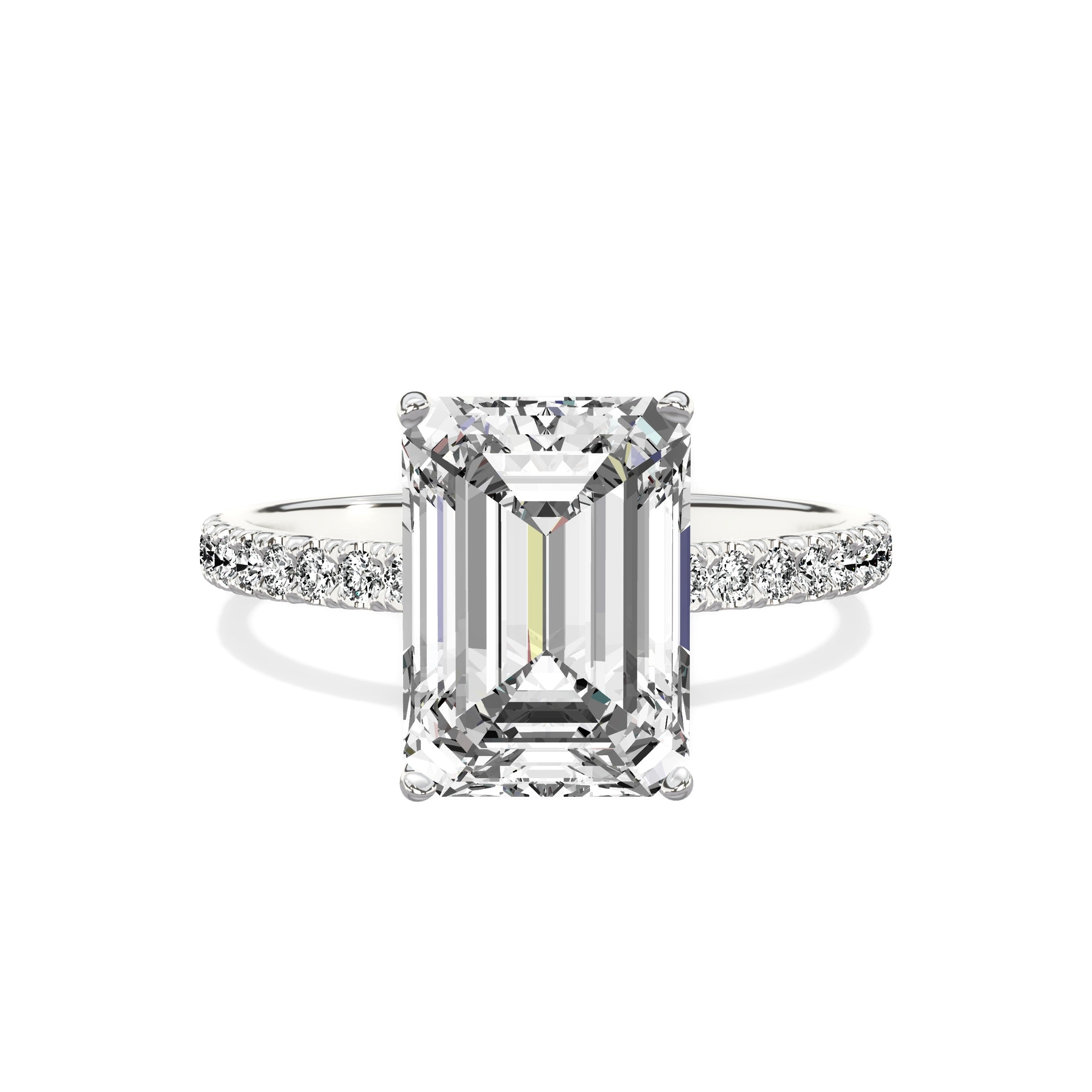 Alluring Hidden Halo Engagement Ring