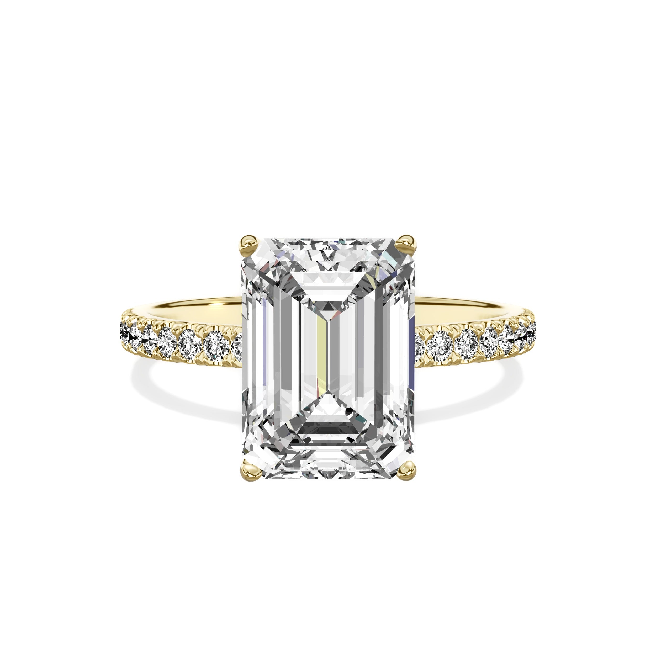 Alluring Hidden Halo Engagement Ring