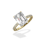 Alluring Hidden Halo Engagement Ring
