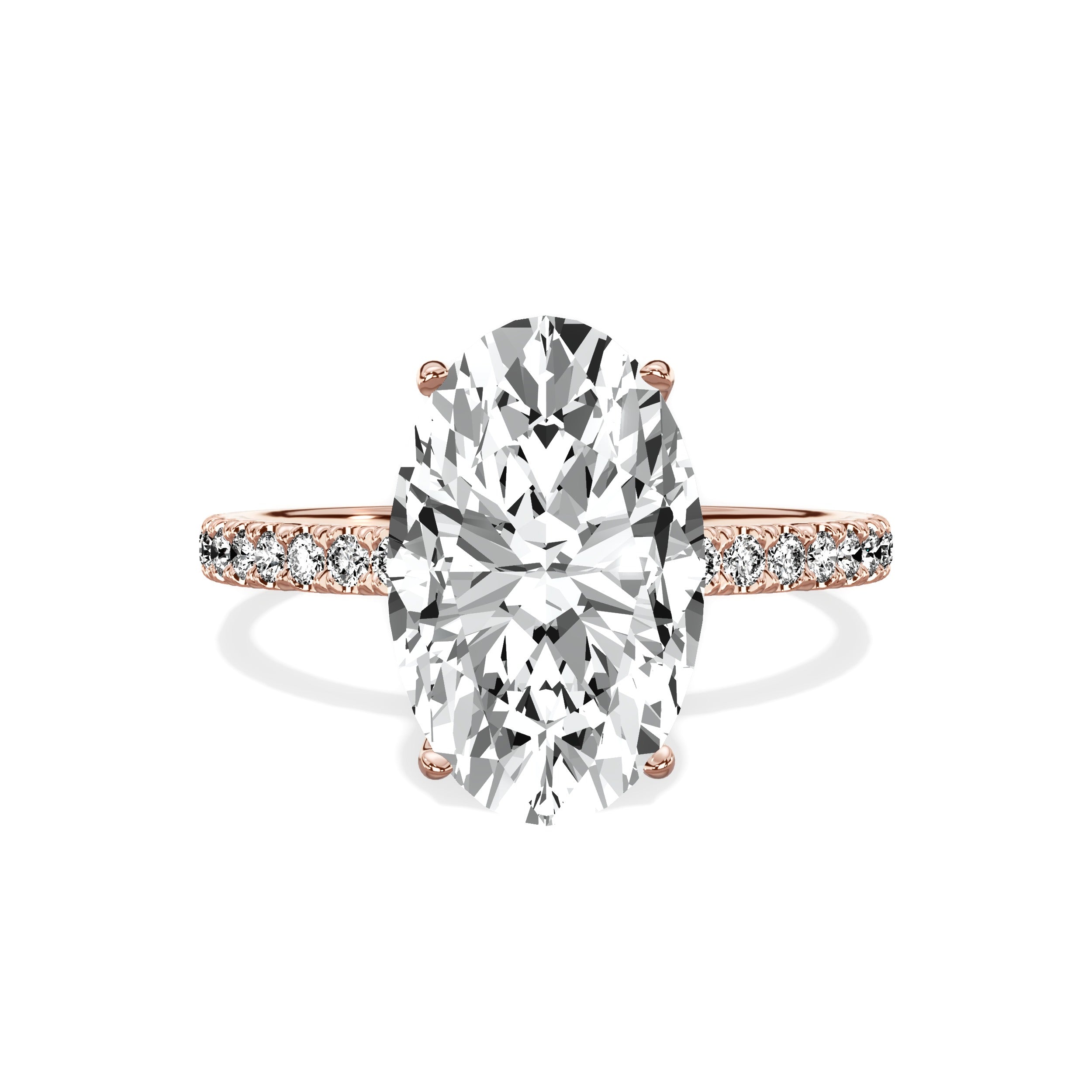 Alluring Hidden Halo Engagement Ring