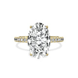 Alluring Hidden Halo Engagement Ring