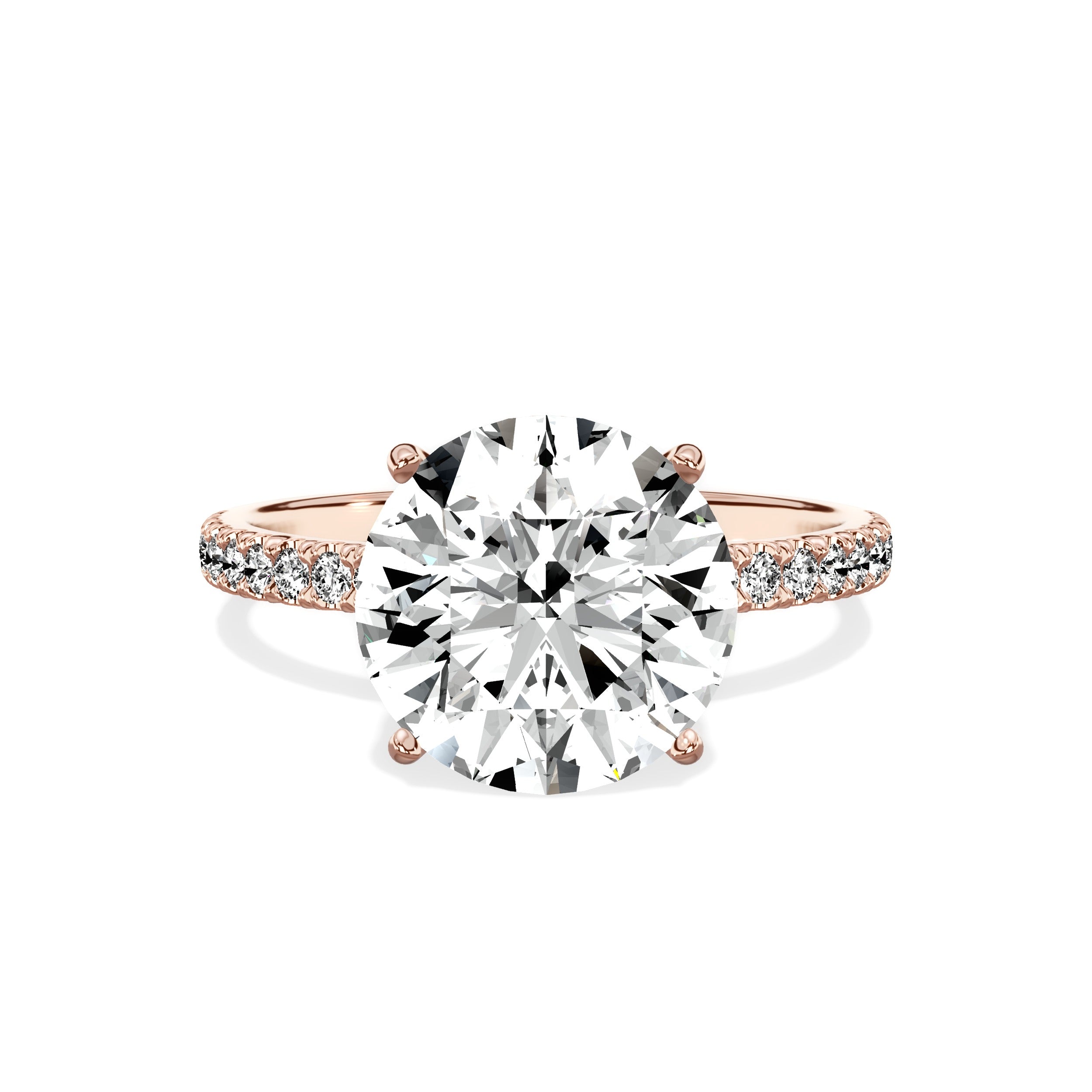 Alluring Hidden Halo Engagement Ring