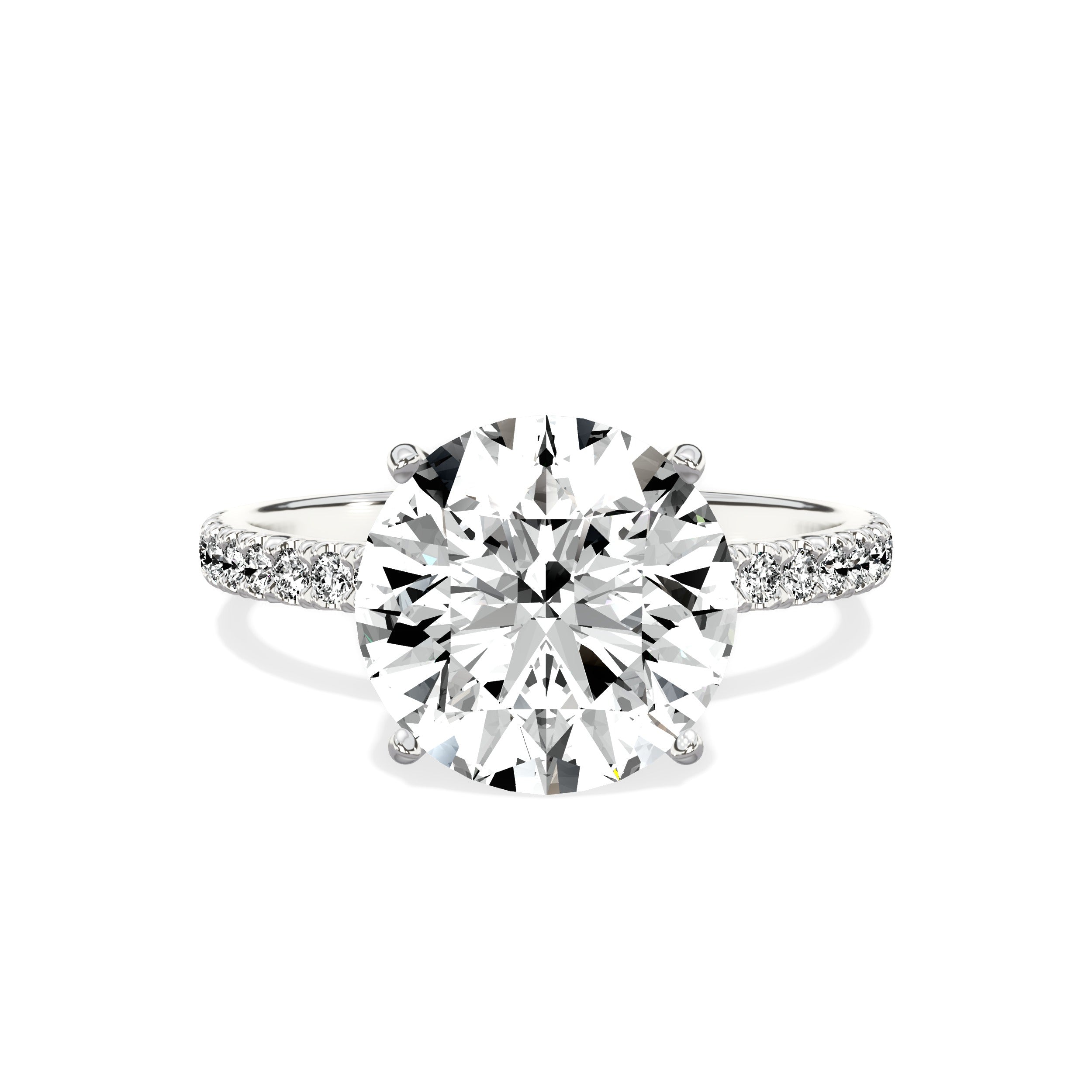 Alluring Hidden Halo Engagement Ring