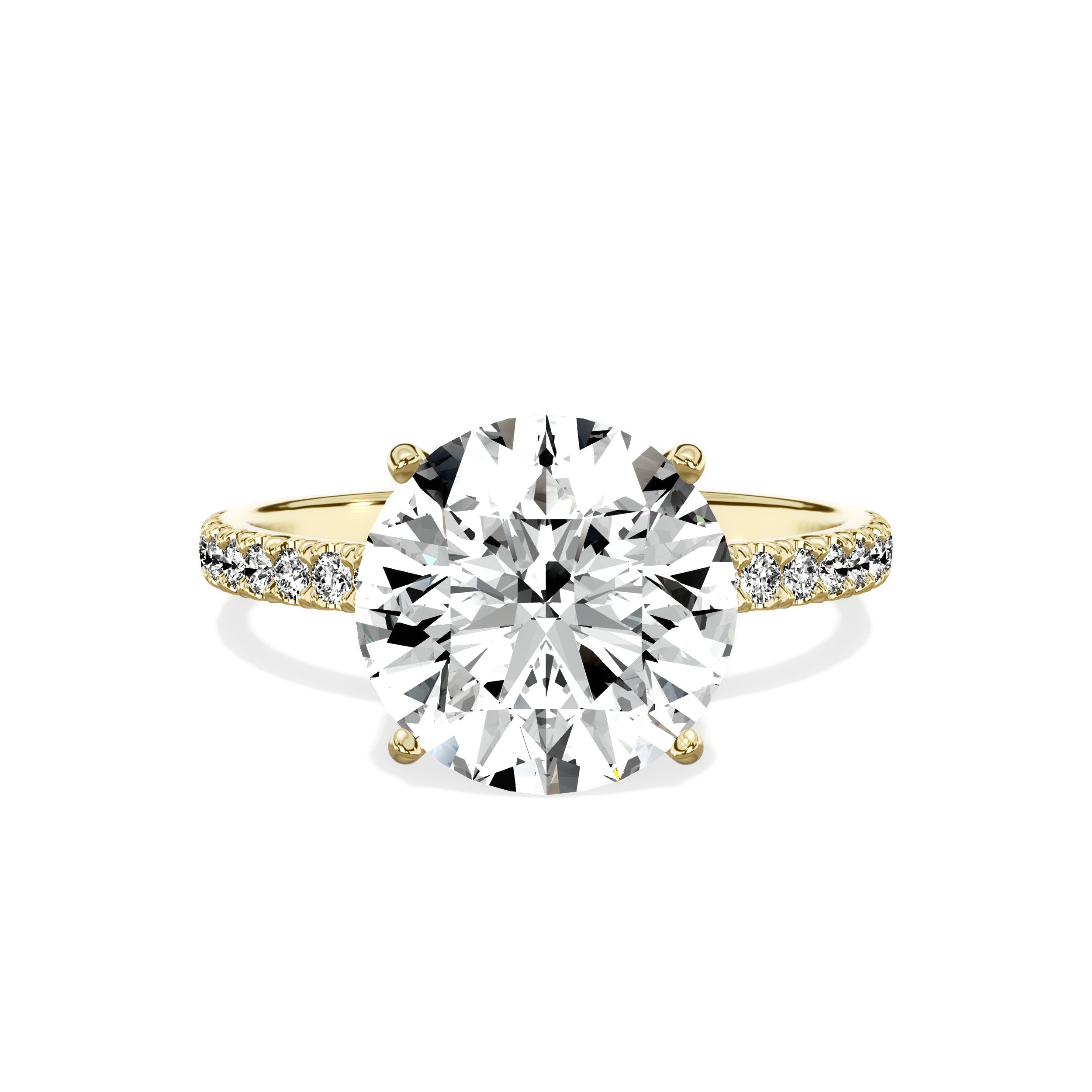 Alluring Hidden Halo Engagement Ring