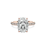 Martini Hidden Halo Engagement Ring - The Better Diamonds