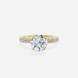 Martini Hidden Halo Engagement Ring