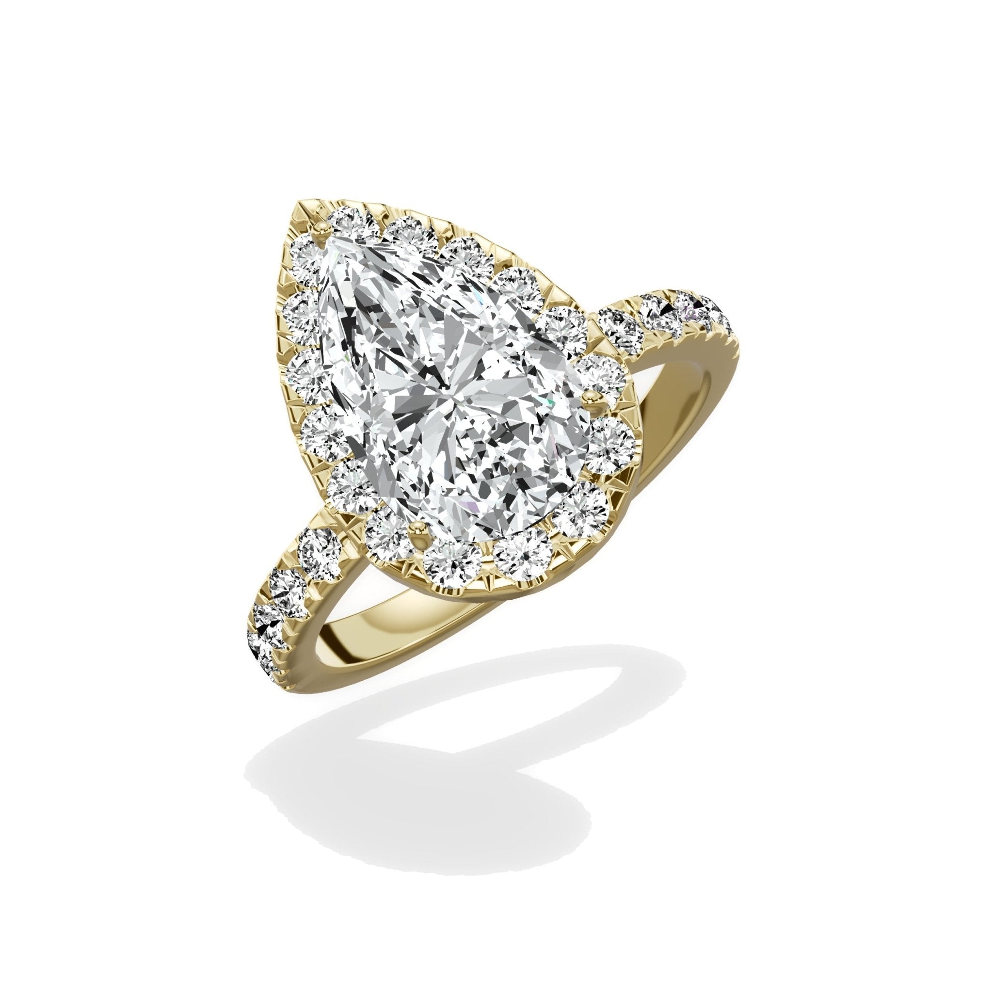 Romantic Halo Engagement Ring - The Better Diamonds