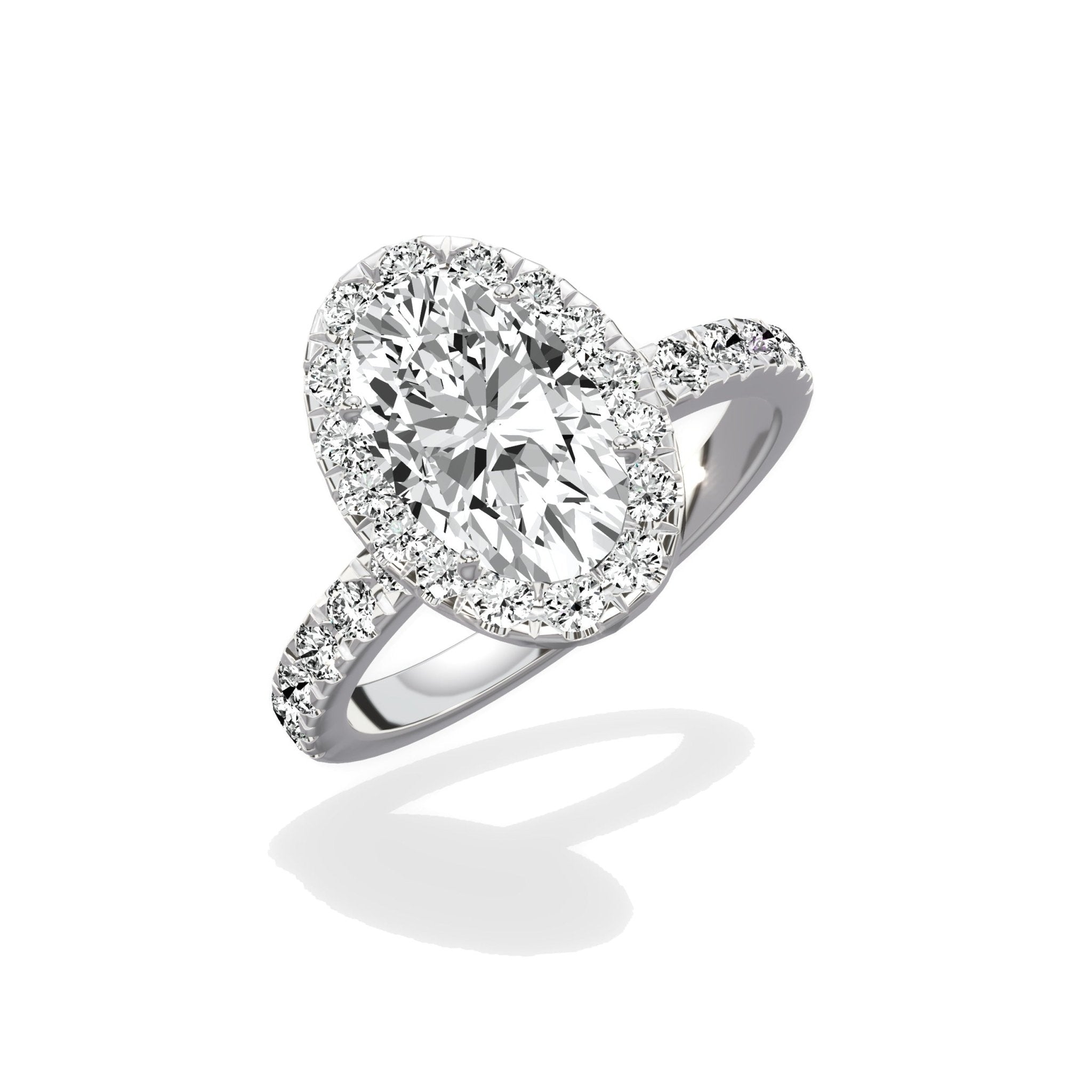 Romantic Halo Engagement Ring - The Better Diamonds