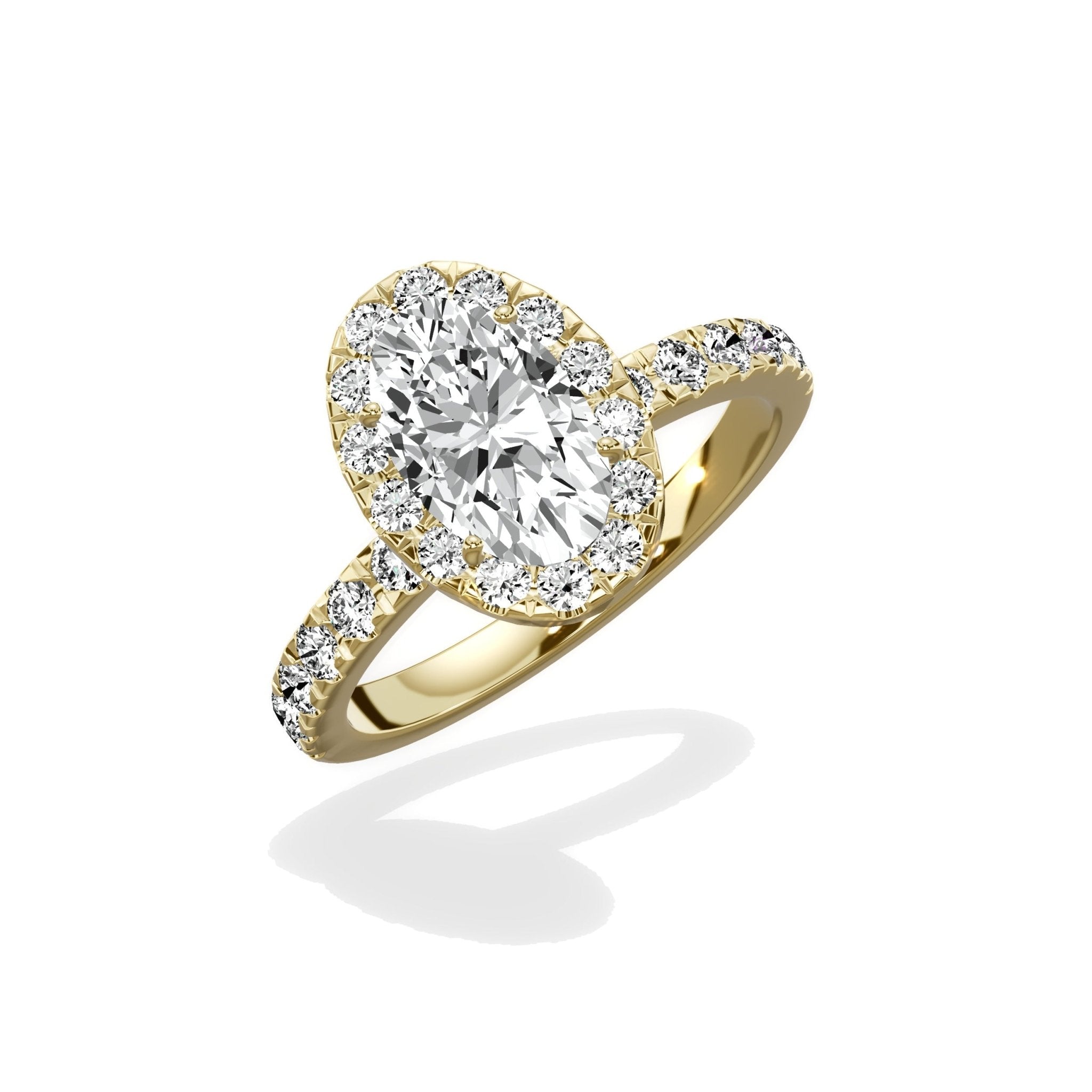 Romantic Halo Engagement Ring - The Better Diamonds