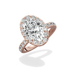 Romantic Halo Engagement Ring - The Better Diamonds