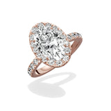 Romantic Halo Engagement Ring - The Better Diamonds
