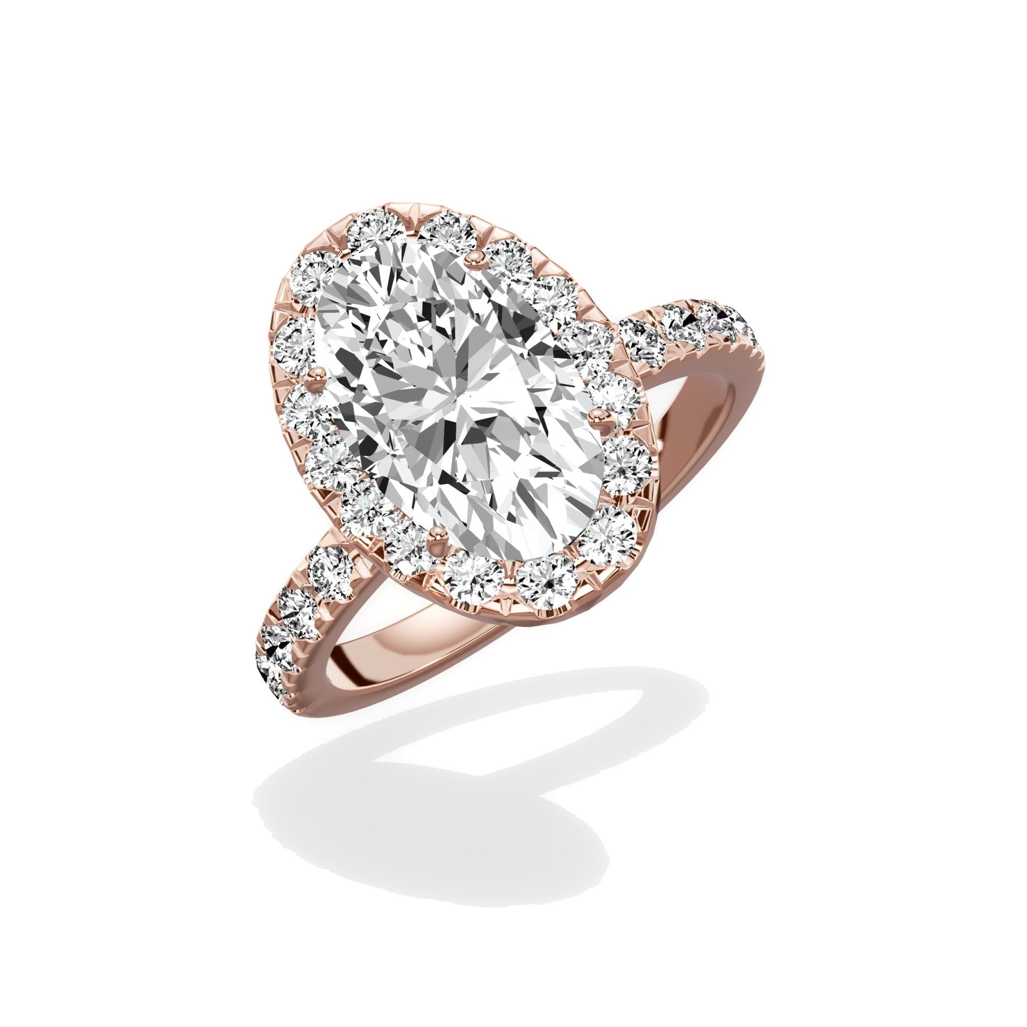 Romantic Halo Engagement Ring - The Better Diamonds