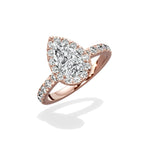 Romantic Halo Engagement Ring - The Better Diamonds