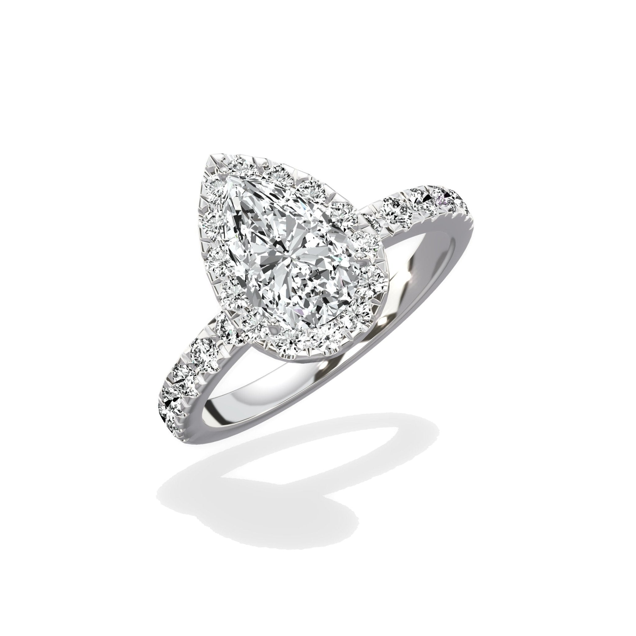 Romantic Halo Engagement Ring - The Better Diamonds