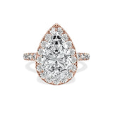 Romantic Halo Engagement Ring - The Better Diamonds
