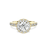 Romantic Halo Engagement Ring - The Better Diamonds