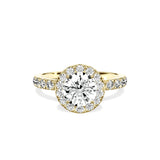 Romantic Halo Engagement Ring - The Better Diamonds