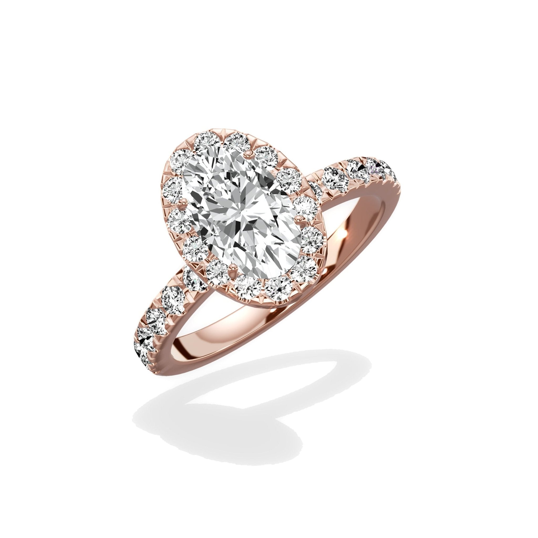 Romantic Halo Engagement Ring - The Better Diamonds