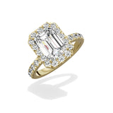 Romantic Halo Engagement Ring - The Better Diamonds