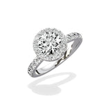 Romantic Halo Engagement Ring - The Better Diamonds