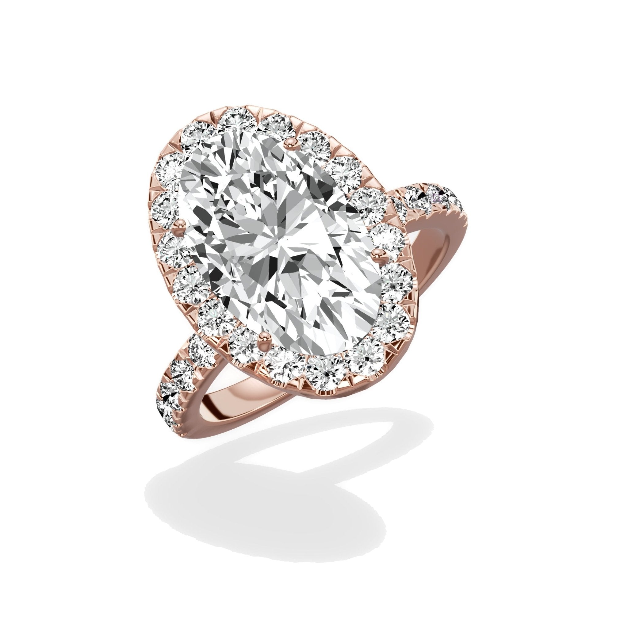 Romantic Halo Engagement Ring - The Better Diamonds