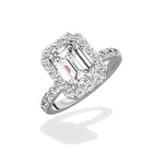 Romantic Halo Engagement Ring - The Better Diamonds