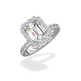 Romantic Halo Engagement Ring - The Better Diamonds