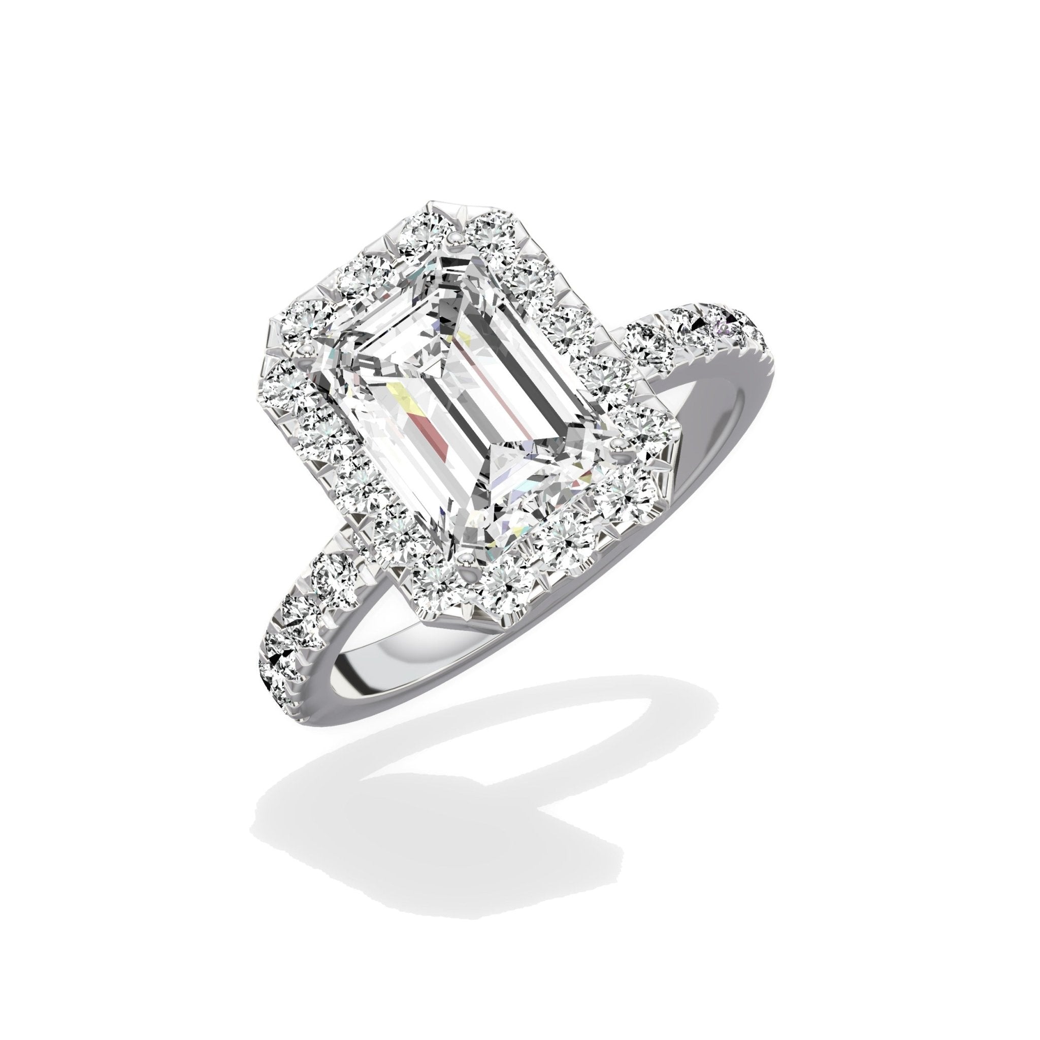 Romantic Halo Engagement Ring - The Better Diamonds