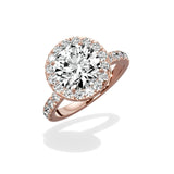 Romantic Halo Engagement Ring - The Better Diamonds