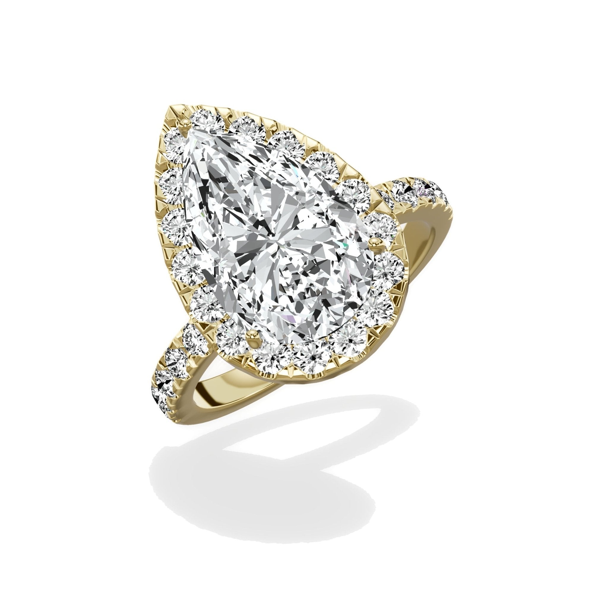 Romantic Halo Engagement Ring - The Better Diamonds