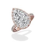 Romantic Halo Engagement Ring - The Better Diamonds