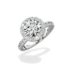 Romantic Halo Engagement Ring - The Better Diamonds