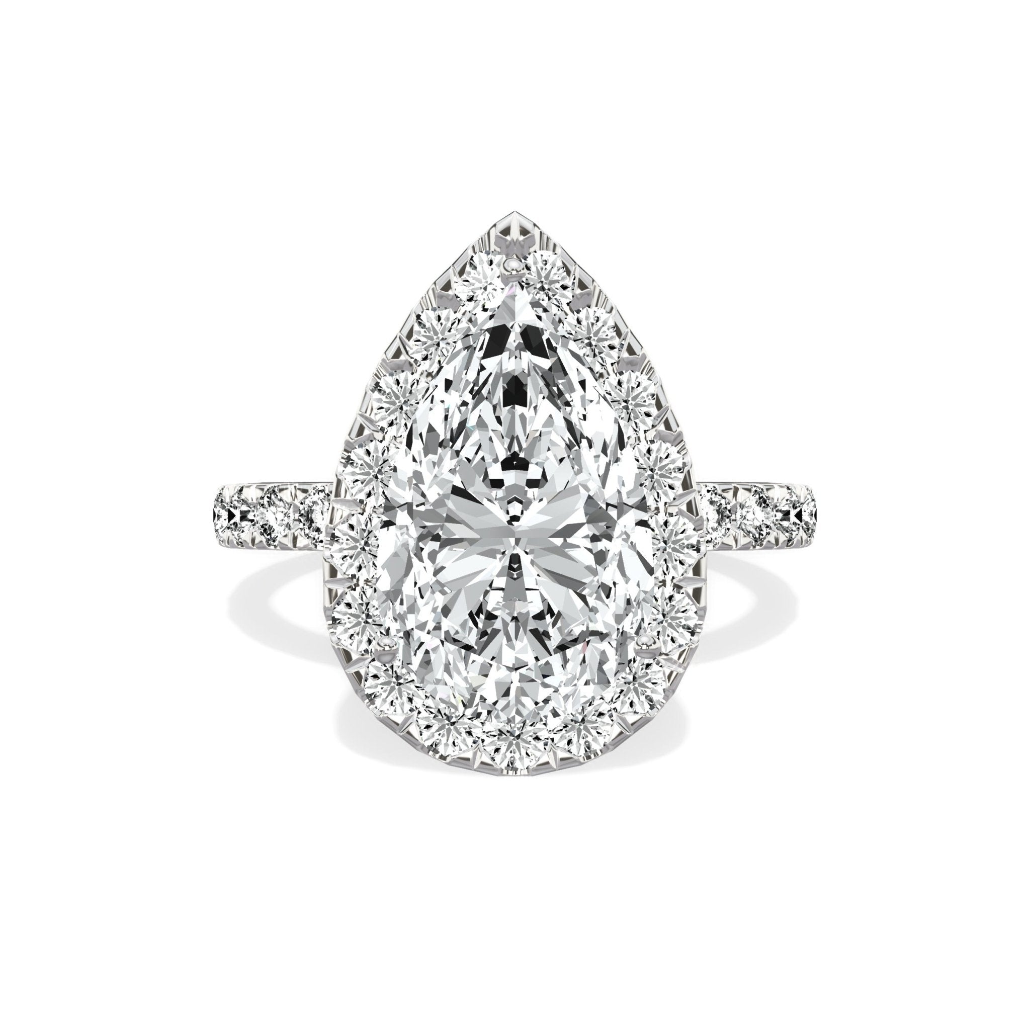 Romantic Halo Engagement Ring - The Better Diamonds