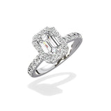 Romantic Halo Engagement Ring - The Better Diamonds
