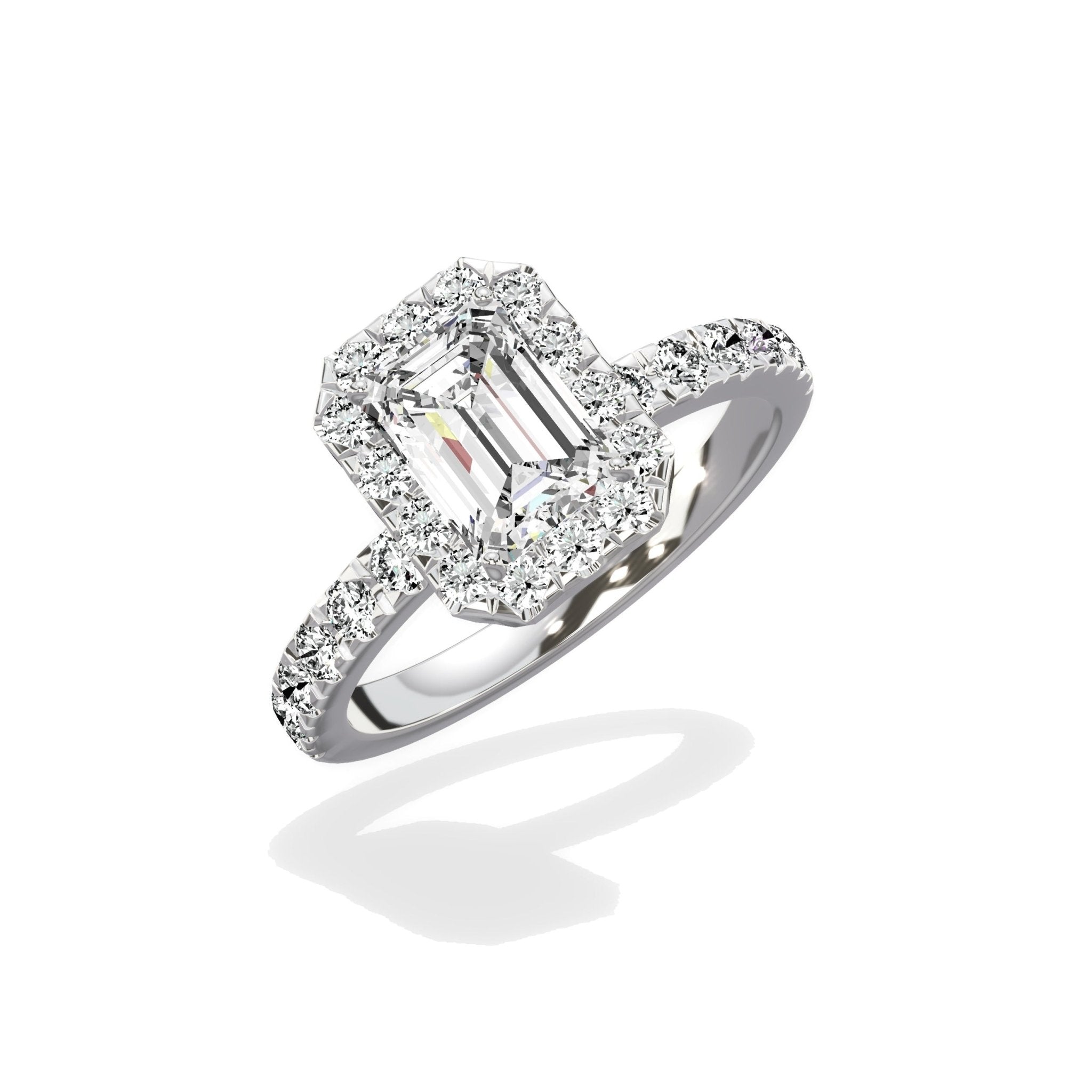 Romantic Halo Engagement Ring - The Better Diamonds