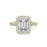 Romantic Halo Engagement Ring - The Better Diamonds